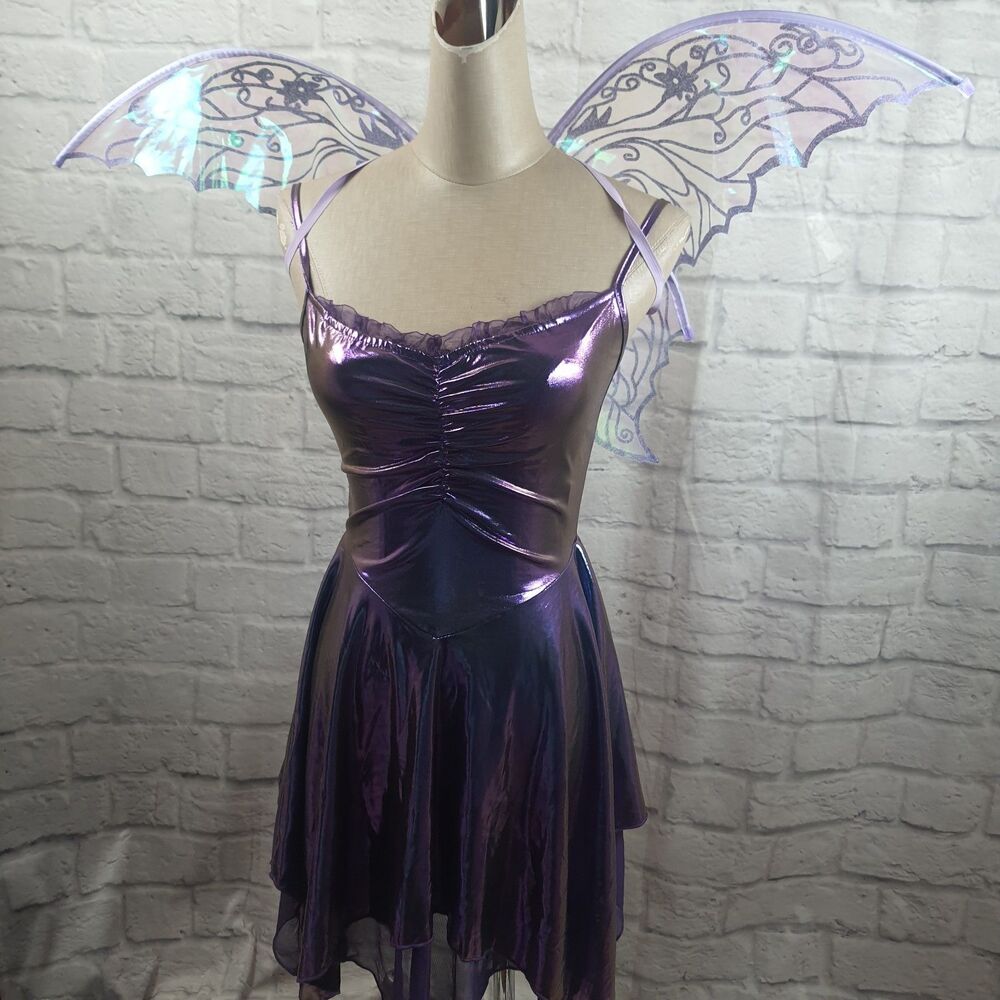 NWT DOLLS KILL Cyber Fairy Costume Set LIGHT PURPLE Size Small